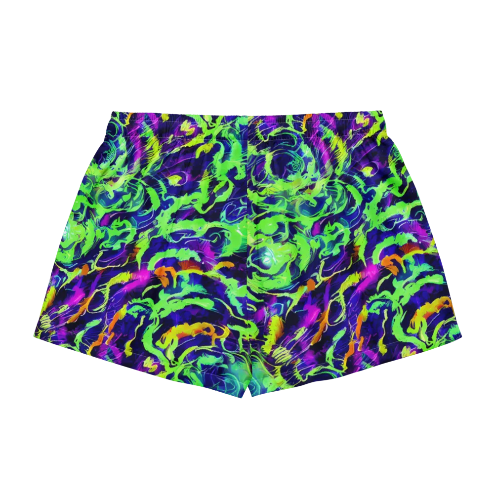 Lime After Midnight on Women's Pajama Shorts — Back