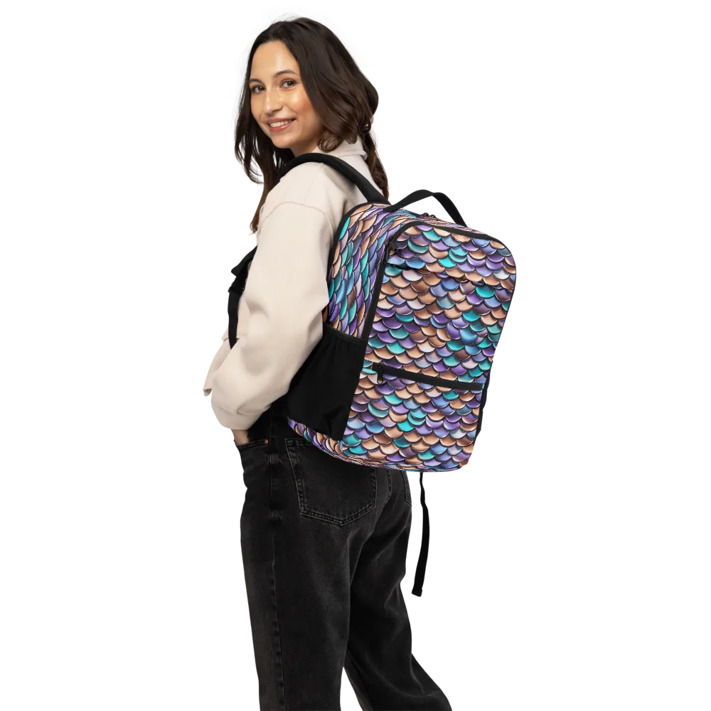 Prismatic Scales on Utility Backpack — Back
