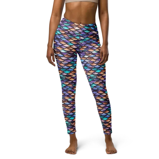 Prismatic Scales on a Yoga Leggings