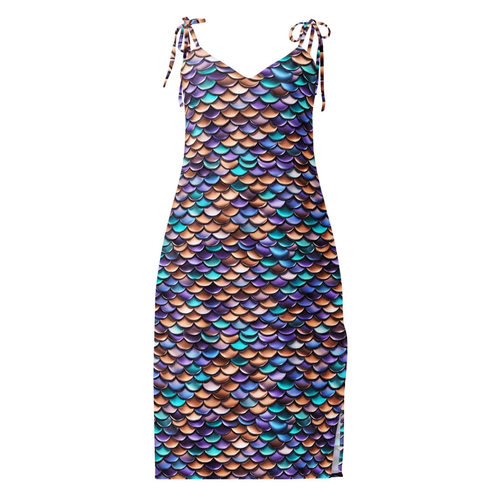 Prismatic Scales on Slip Dress — Front