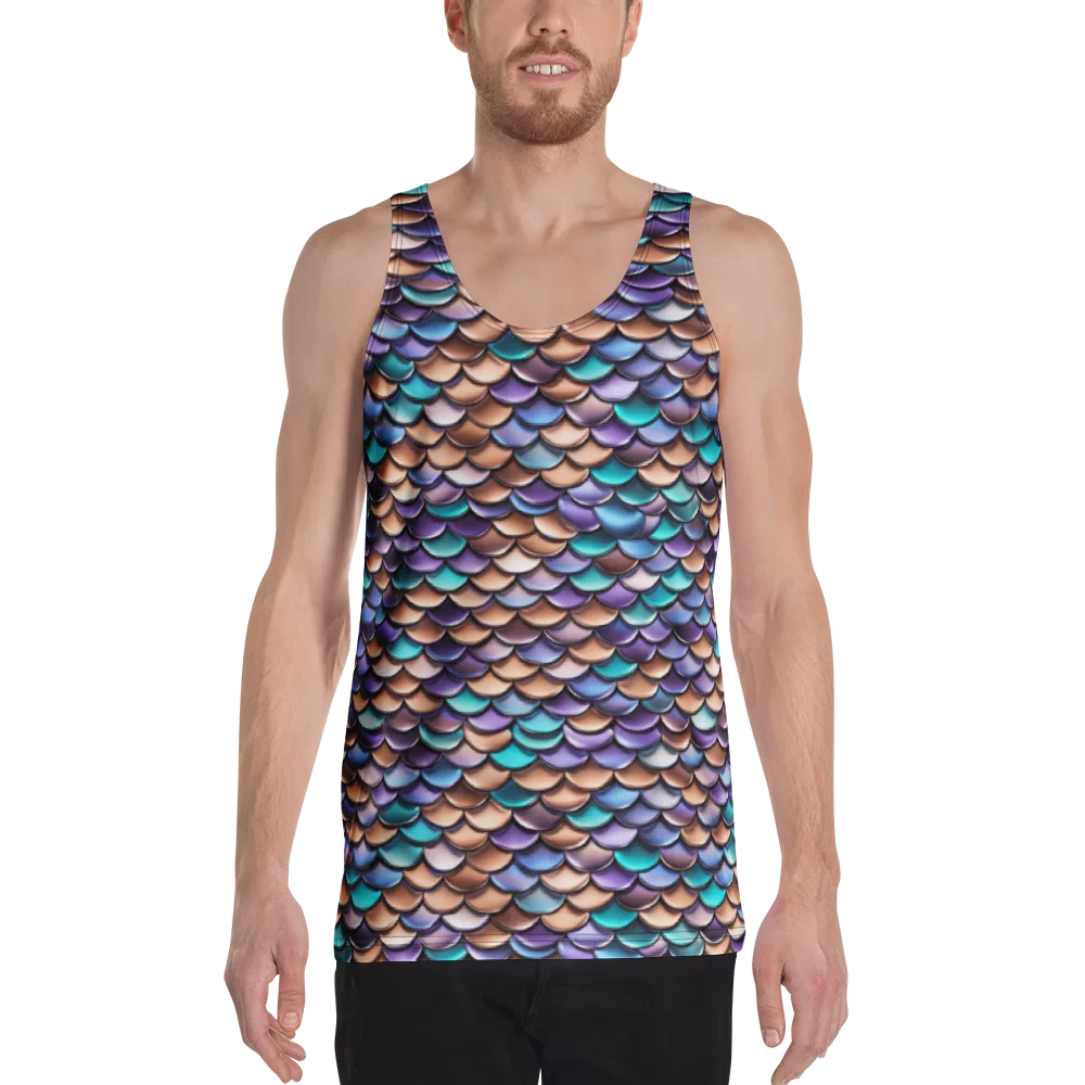 Prismatic Scales on Men's Tank Top — Front