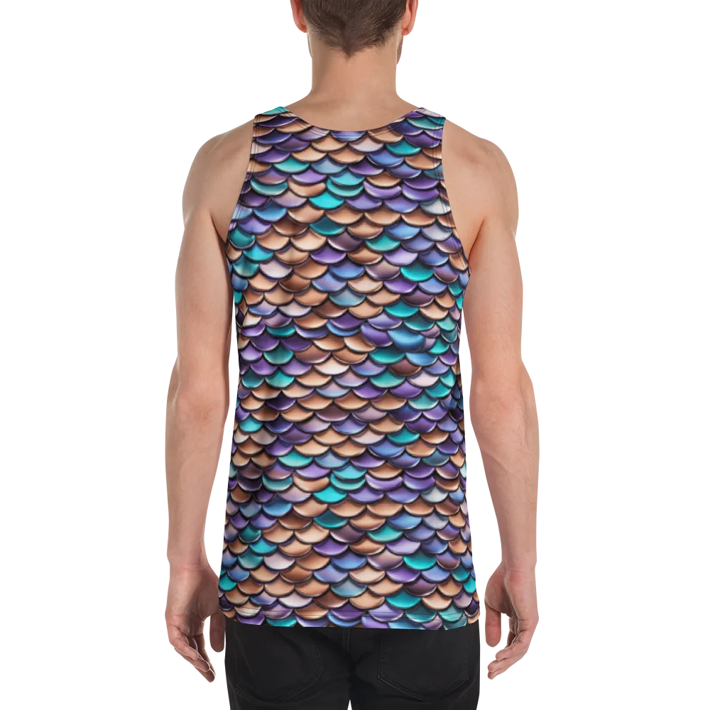 Prismatic Scales on Men's Tank Top — Back