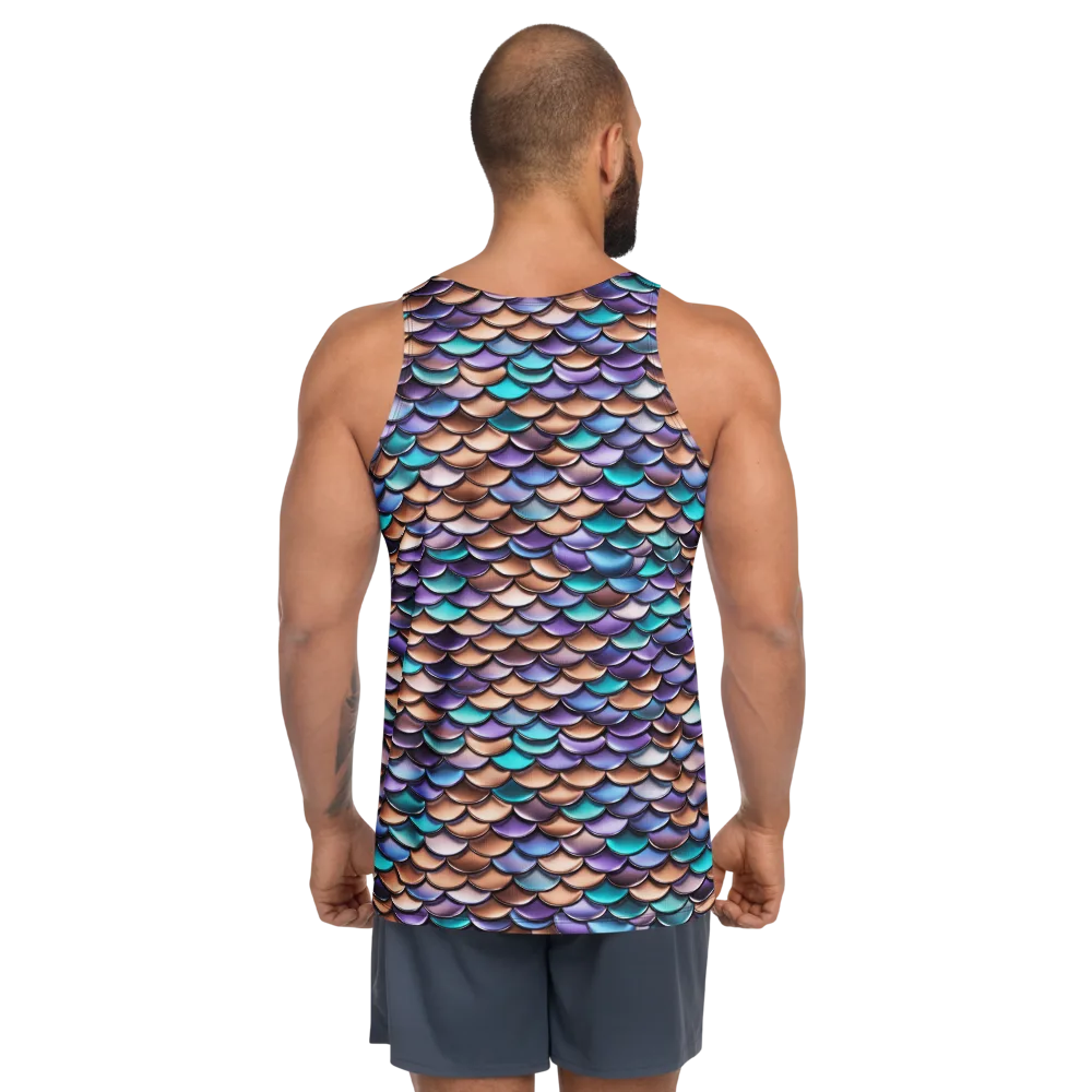 Prismatic Scales on Men's Tank Top — Back