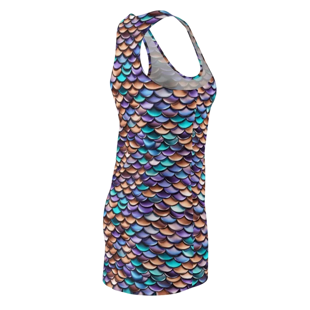 Prismatic Scales on Racerback Dress — Back Side