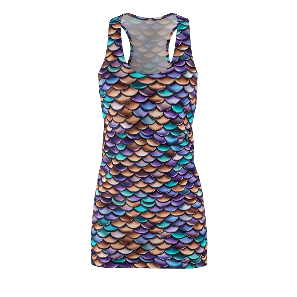 Prismatic Scales on Racerback Dress — Front