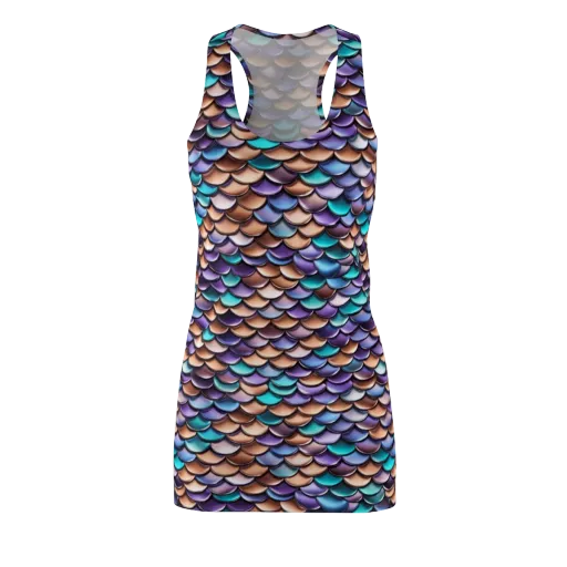 Prismatic Scales on a Racerback Dress