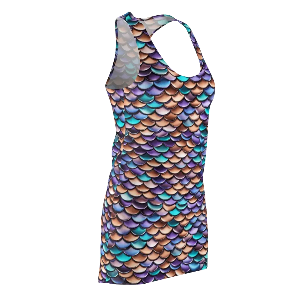 Prismatic Scales on Racerback Dress — Front Side