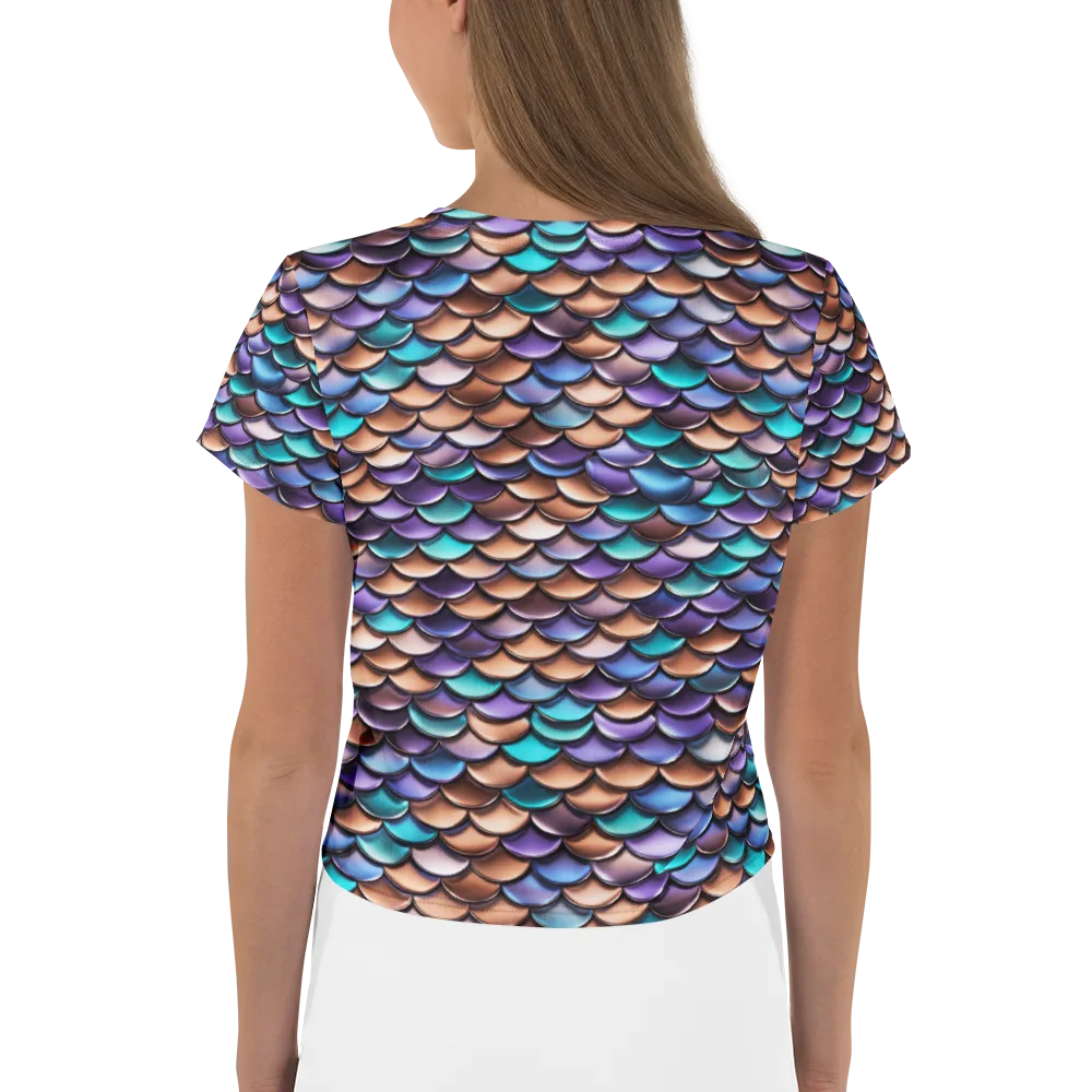 Prismatic Scales on Crop Tee — Back