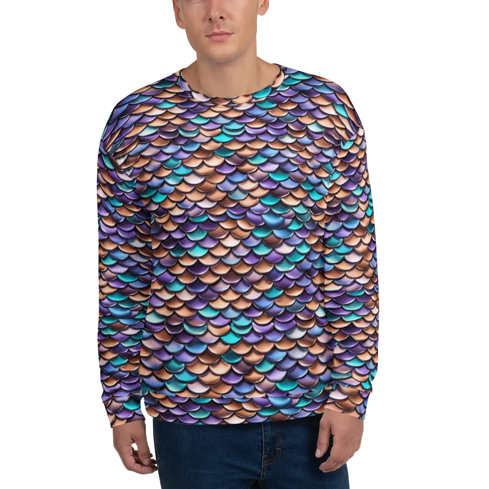 Prismatic Scales on Sweatshirt — Front