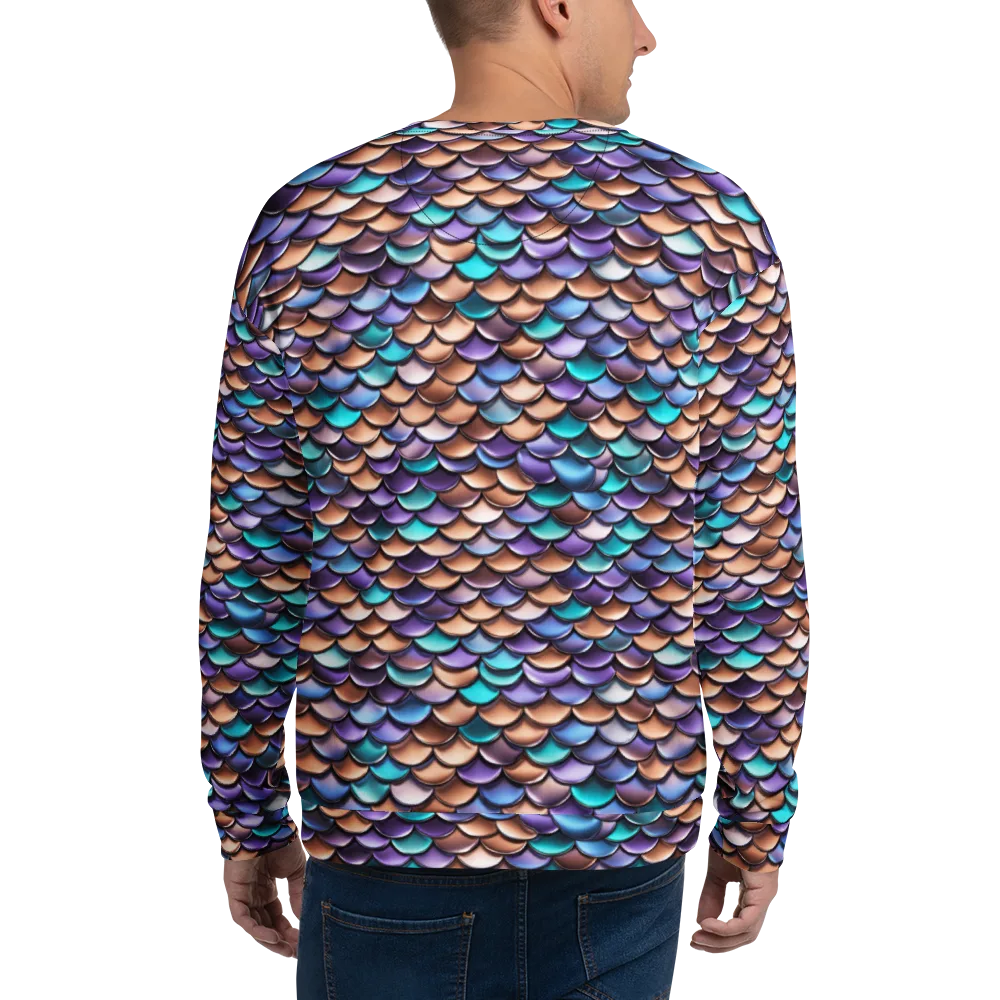 Prismatic Scales on Sweatshirt — Back