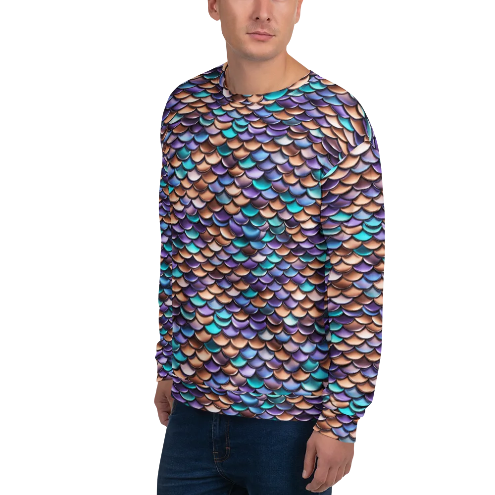Prismatic Scales on Sweatshirt — Left Front
