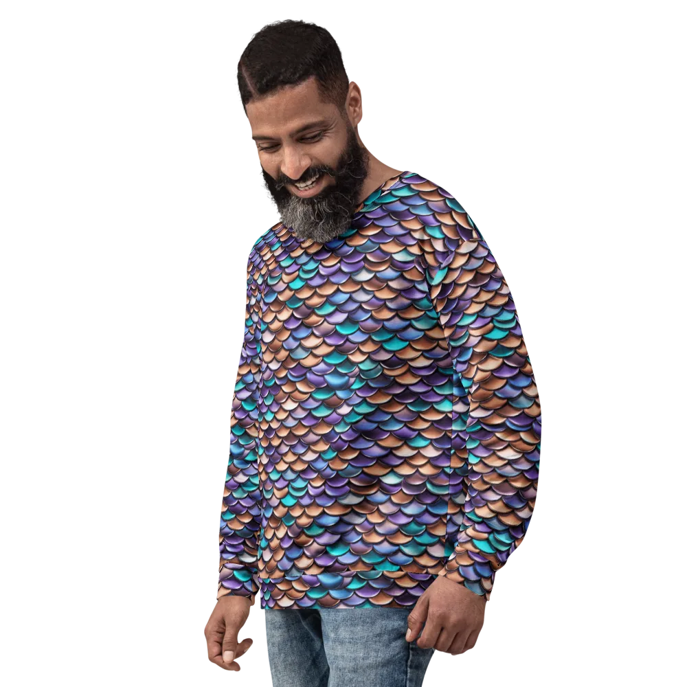 Prismatic Scales on Sweatshirt — Left Front