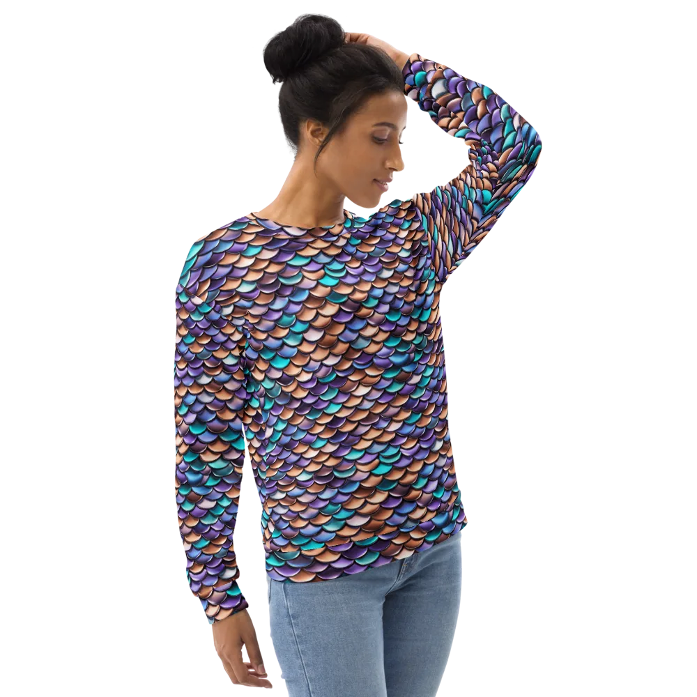 Prismatic Scales on Sweatshirt — Right Front