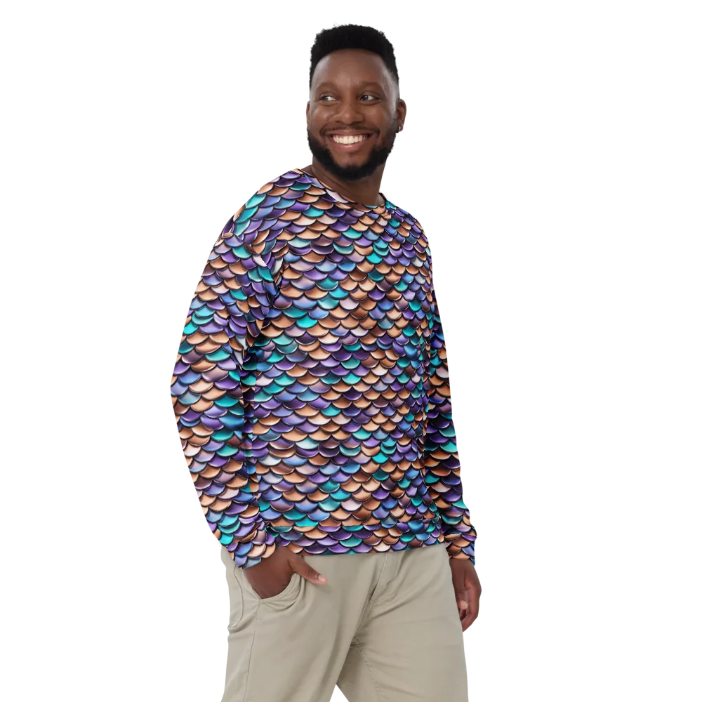 Prismatic Scales on Sweatshirt — Front