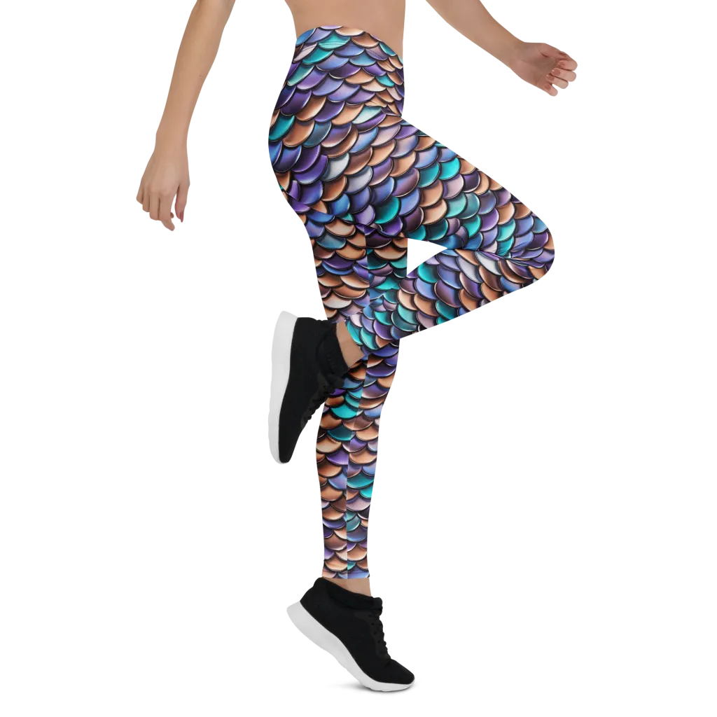 Prismatic Scales on Leggings — Right