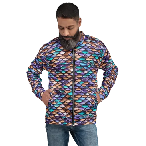 Prismatic Scales on a Bomber Jacket