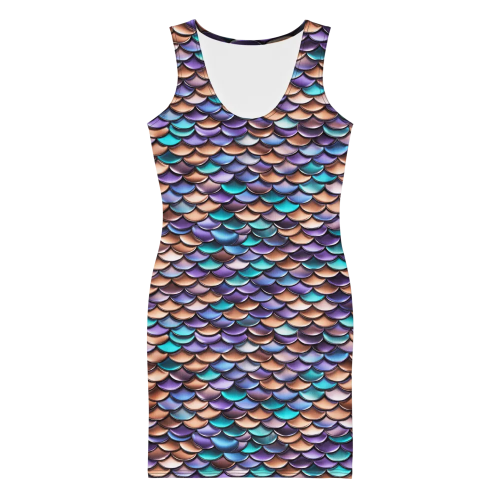 Prismatic Scales on Bodycon Dress — Front