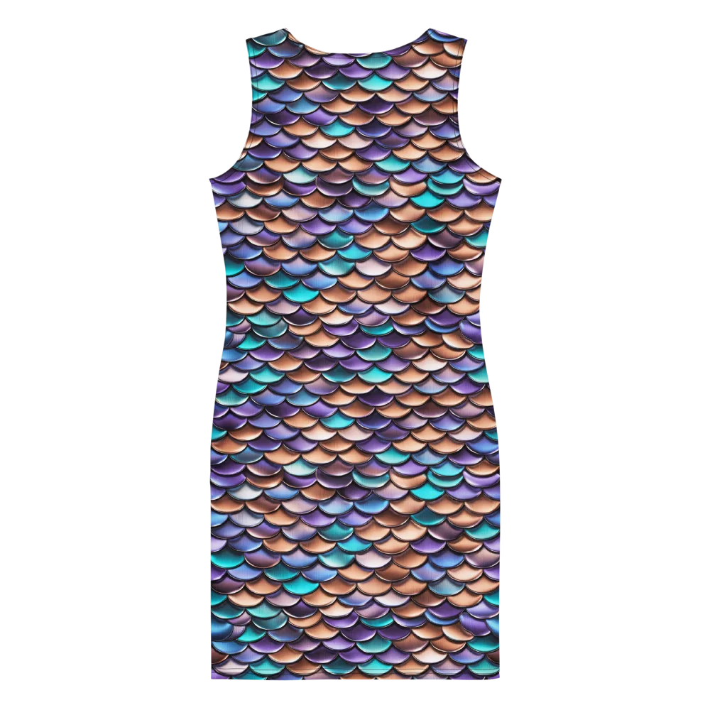 Prismatic Scales on Bodycon Dress — Back
