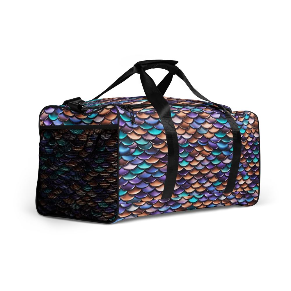 Prismatic Scales on Duffle Bag — Right Front