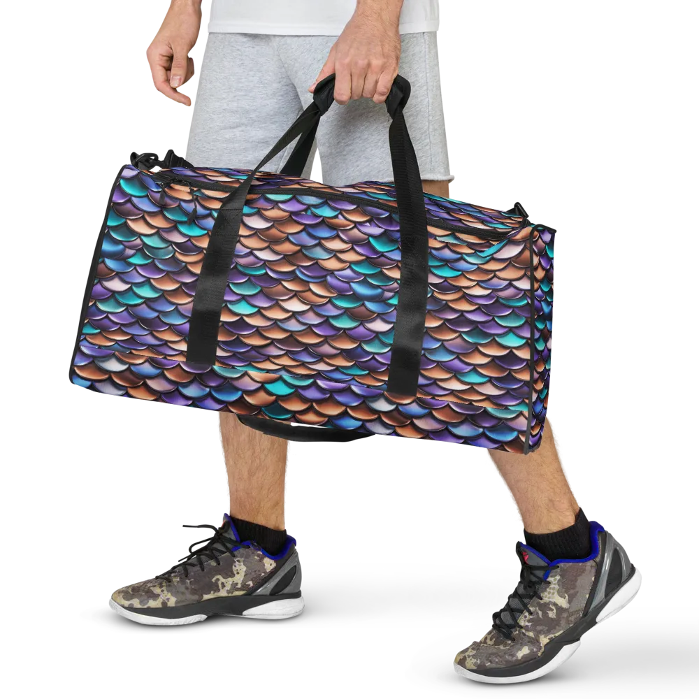Prismatic Scales on Duffle Bag — Front