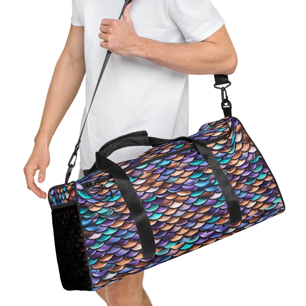 Prismatic Scales on Duffle Bag — Right Front