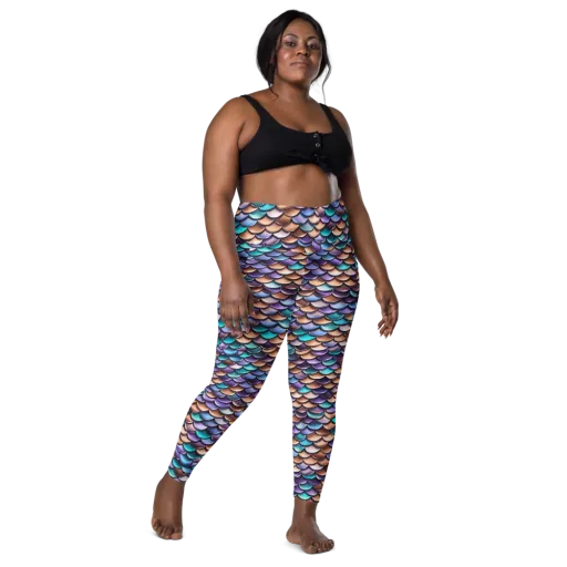 Prismatic Scales on a Leggings with Pockets