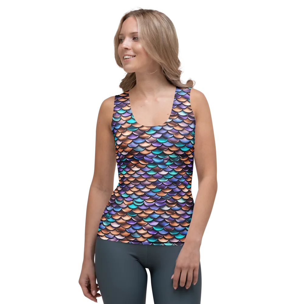 Prismatic Scales on Women's Tank Top — Front