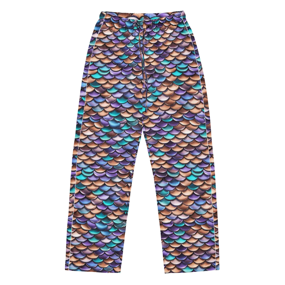 Prismatic Scales on Women's Pajama Pants — Front