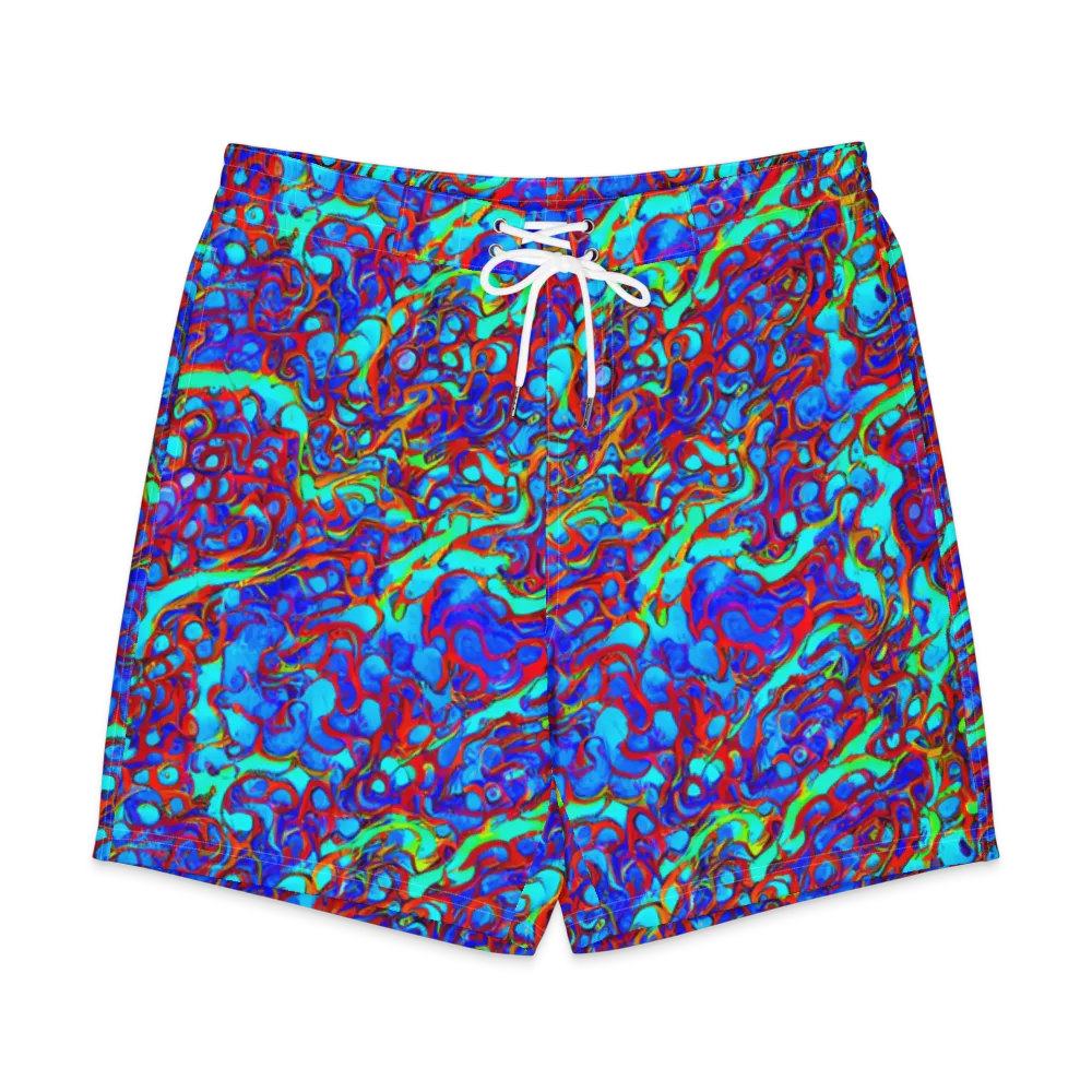 Aqua Anarchy on Men's Board Shorts — Front