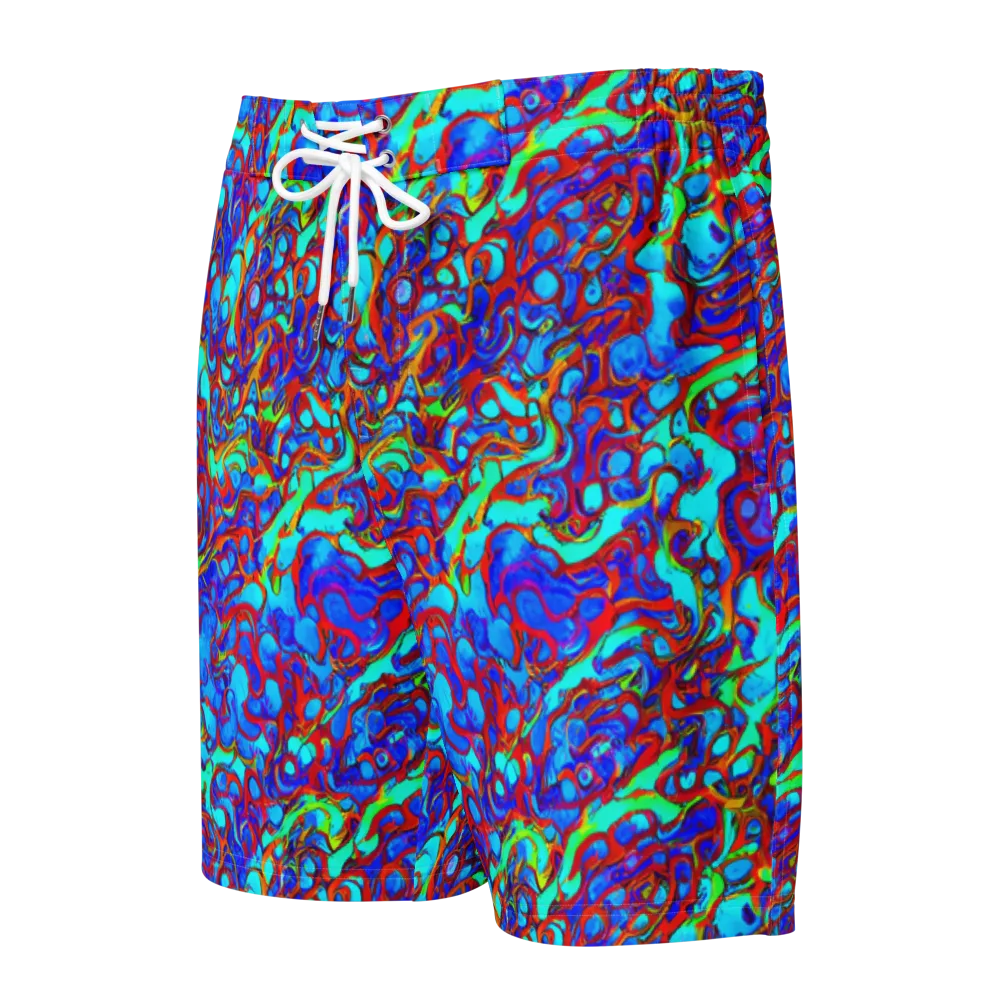 Aqua Anarchy on Men's Board Shorts — Front