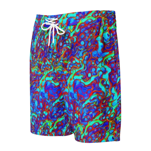 Aqua Anarchy on a Men's Board Shorts