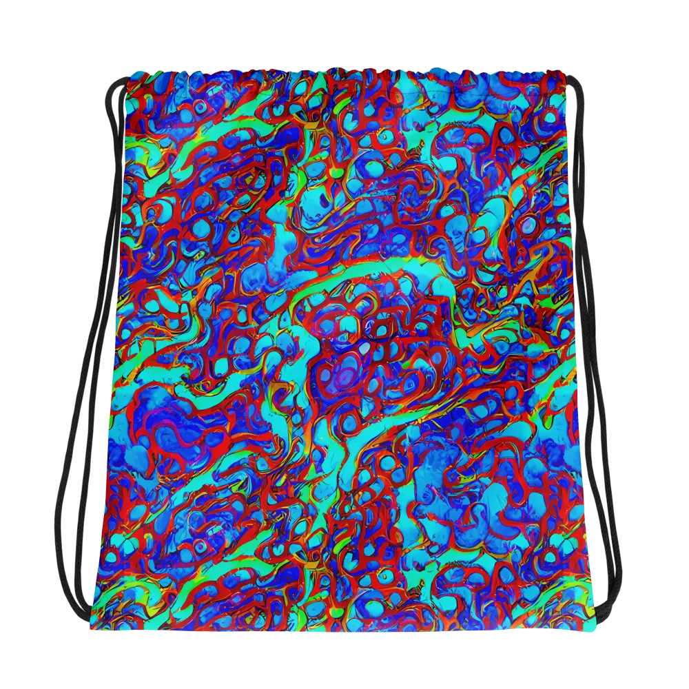 Aqua Anarchy on Drawstring Bag — Photo