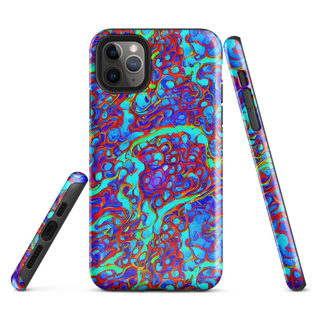Aqua Anarchy on Tough Case for iPhone® — Front