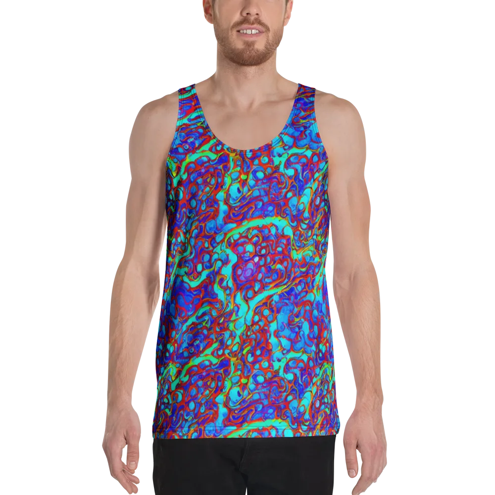 Aqua Anarchy on Men's Tank Top — Front