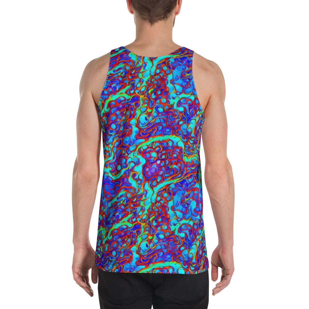 Aqua Anarchy on Men's Tank Top — Back