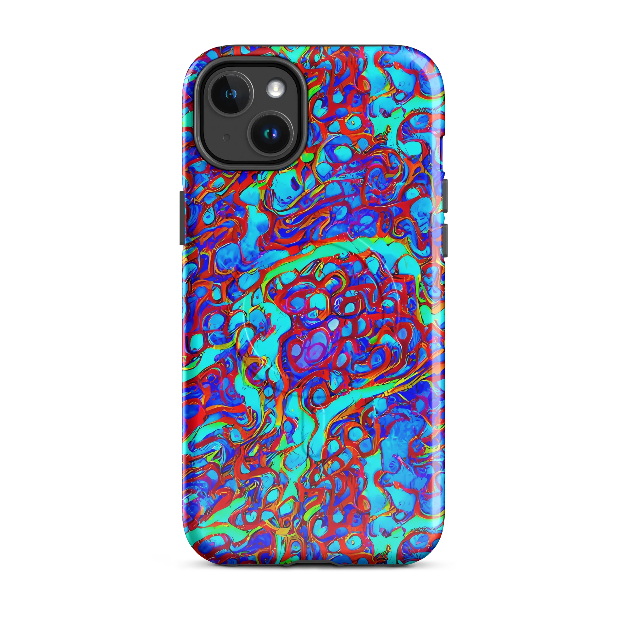 Aqua Anarchy on MagSafe Tough Case for iPhone® — Front