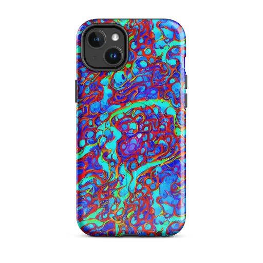 Aqua Anarchy on a MagSafe Tough Case for iPhone®
