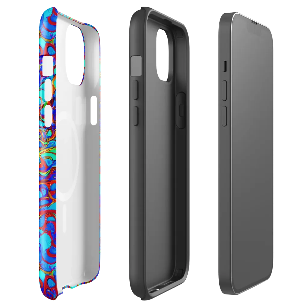 Aqua Anarchy on MagSafe Tough Case for iPhone® — Front