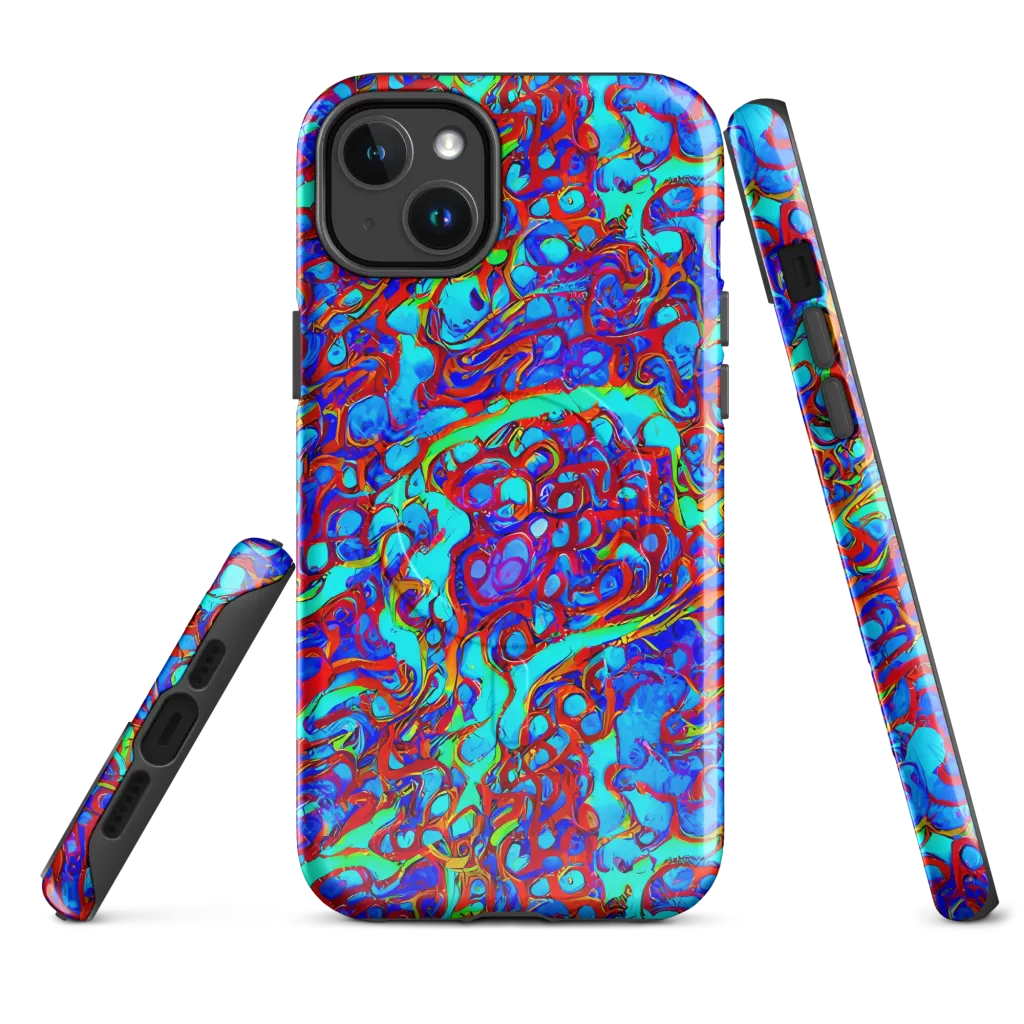 Aqua Anarchy on MagSafe Tough Case for iPhone® — Front