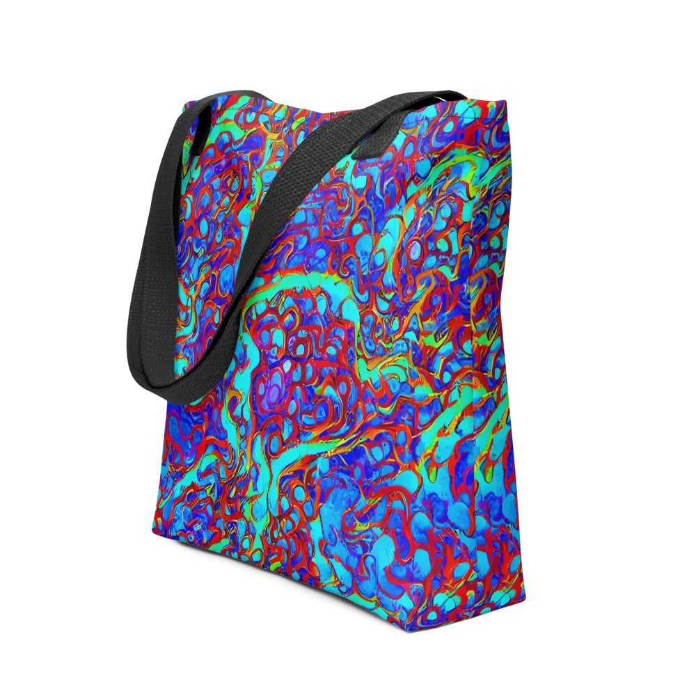 Aqua Anarchy on Tote Bag — Front