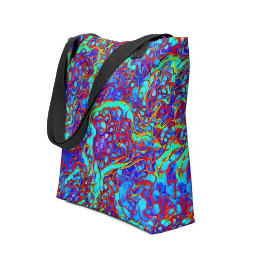 Aqua Anarchy on a Tote Bag