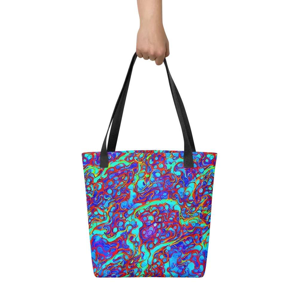 Aqua Anarchy on Tote Bag — Front