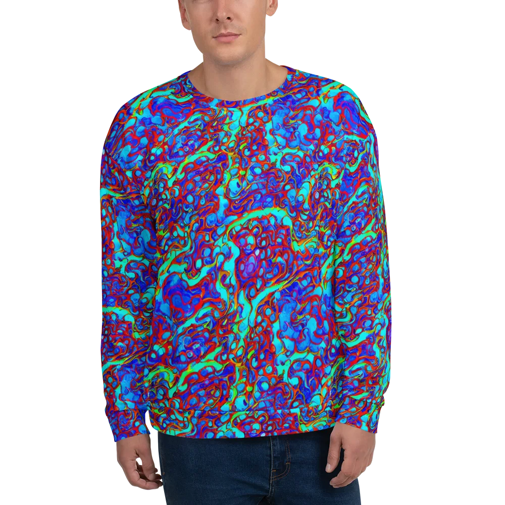 Aqua Anarchy on Sweatshirt — Front