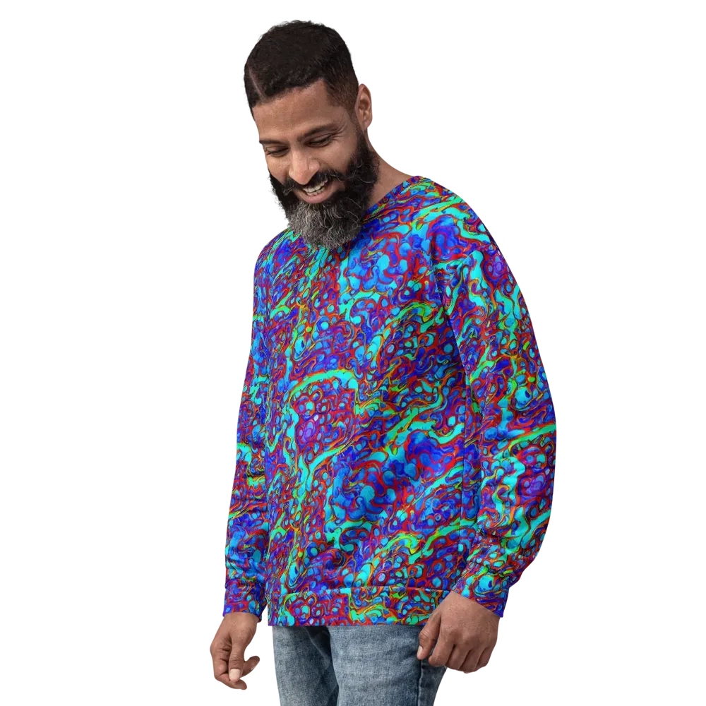 Aqua Anarchy on Sweatshirt — Left Front