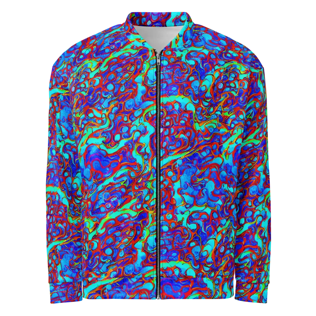Aqua Anarchy on Bomber Jacket — Front