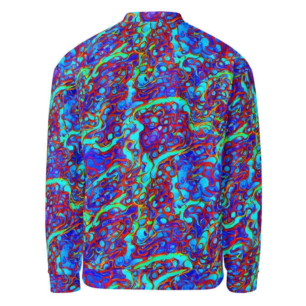 Aqua Anarchy on Bomber Jacket — Back