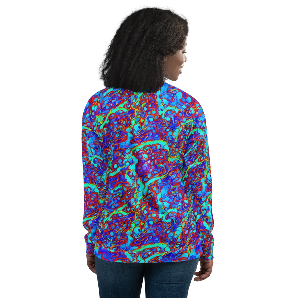 Aqua Anarchy on Bomber Jacket — Back