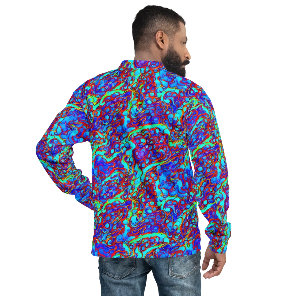 Aqua Anarchy on Bomber Jacket — Back