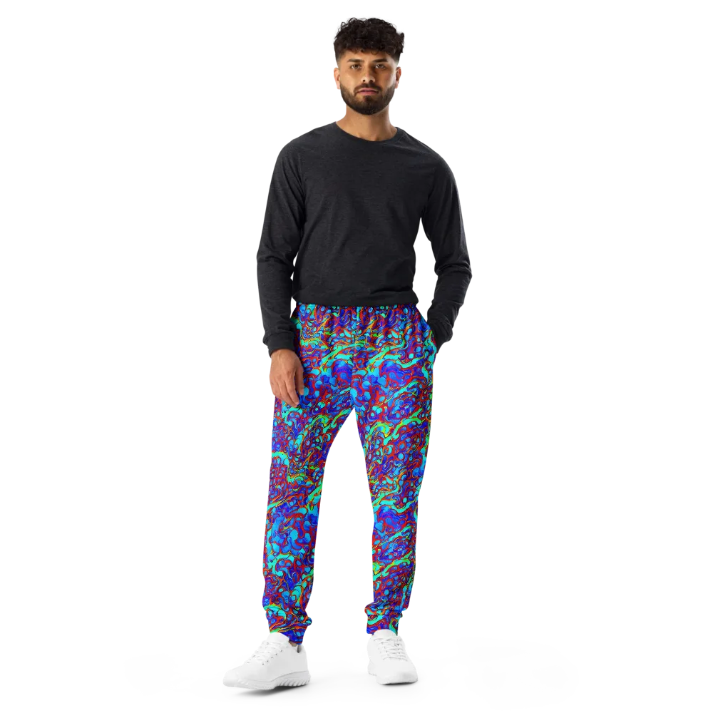Aqua Anarchy on Men's Joggers — Front