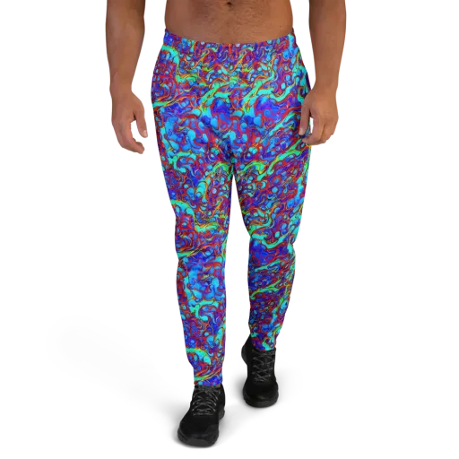 Aqua Anarchy on a Men's Joggers